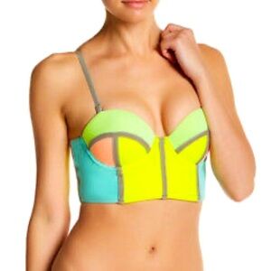 NWT MAAJI Von Maur Corset Style Bikini Swim Top Small